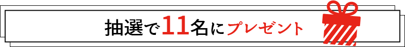 抽選で11名にプレゼント